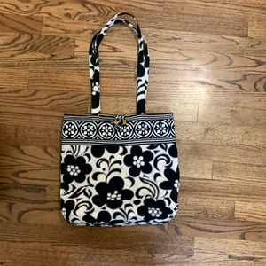 Vera Bradley Black and white printed tote.